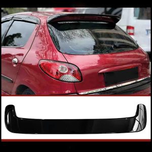 hátsó spoiler peugeot 206 1998 2012 höz, zongoralakk fekete abs műanyag