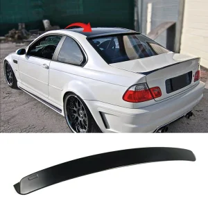 tetőspoiler bmw 3 as szériához e46 1998 2006 zongoralakk fekete abs műanyag