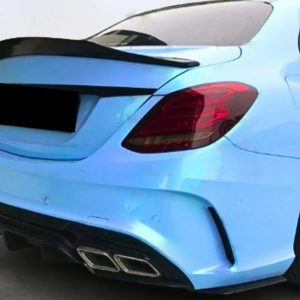 mercedes w205 c 2015 2019 amg c205 psm stílusú hátsó spoiler, fekete abs műanyaggal