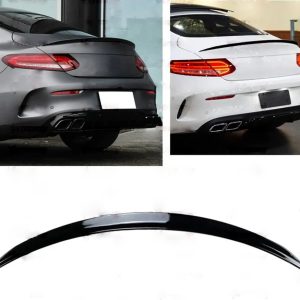 hátsó spoiler mercedes e coupe c238 16 22 e osztály amg stílusban, zongoralakk fekete abs műanyaghoz