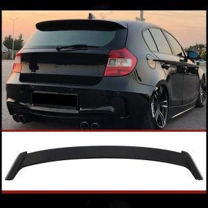 hátsó spoiler bmw 1 es szériához e81 e87 2004 2011 118i 120i zongoralakk fekete abs műanyag
