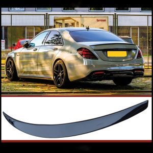 hátsó spoiler mercedes s osztály w222 2014 2020 s300 s350 s400 s500 s550 s63 4 ajtós zongora fekete abs műanyaghoz