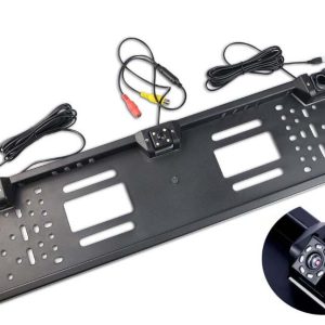 8led es rendszámtábla keretbe épített tolatókamera + 2db tolatószenzor