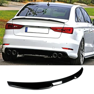 audi a3 8v s3 rs3 m4 style 2012 2019 zongorafekete abs műanyag hátsó spoiler