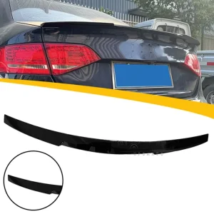 audi a4 b8 m4 style 2009 2012 zongorafekete abs műanyag hátsó spoiler