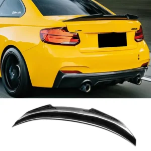 bmw 2 es széria f22 coupe psm stílusú hátsó spoiler 2014 2020 f23 f87 zongoralakk fekete abs műanyaghoz