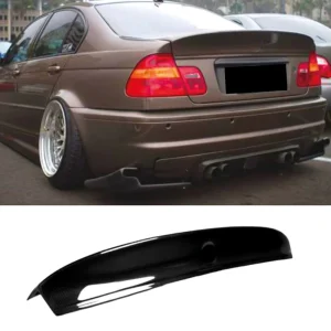 hátsó spoiler bmw e46 1998 2005 csl style 4d 2d zongorafekete abs műanyaghoz 2 ajtóshoz