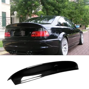 hátsó spoiler bmw e46 1998 2005 csl style 4d 2d zongorafekete abs műanyaghoz 2 ajtóshoz