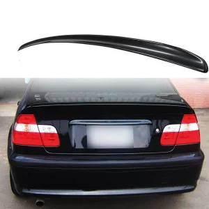 hátsó spoiler bmw e46 mp 1997 2006 4 ajtóshoz, zongoralakk fekete abs műanyag
