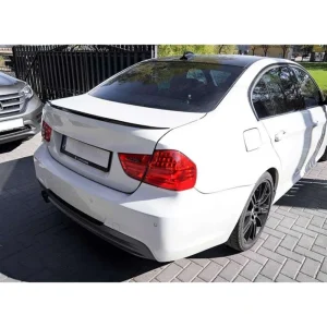 bmw e90 3 as széria m3 stílusú 2005 2012 zongoralakk fekete abs műanyag hátsó spoiler