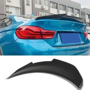 bmw 4 es széria f36 gran coupe 2014 2020 (428i 430i 435i 440i) psm stílusú zongoralakk fekete abs műanyag hátsó spoiler