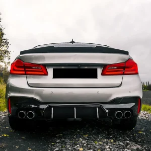 hátsó spoiler bmw g30 5 ös szériához m4 style 2017 2021 zongoralakk fekete abs műanyag