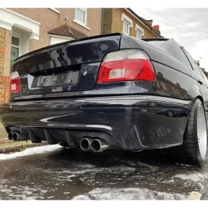 hátsó spoiler bmw e39 5 ös szériához 1997 2003 zongoralakk fekete abs műanyag