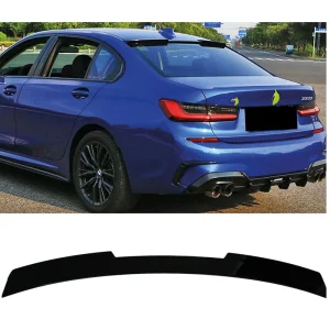 tetőspoiler bmw g20 3 as szériához, m4 stílusban, 2019+, zongoralakk fekete abs műanyaghoz