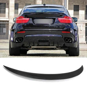 bmw x6 e71 e72 x6 2008 2015 zongoralakk fekete abs műanyag hátsó lökhárító spoiler