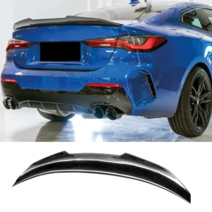 hátsó spoiler bmw g22 2021+ psm stílusú g24 g26 g82 4. szériás i4 420i 430i 430d m440i m4 zongorafekete abs műanyag