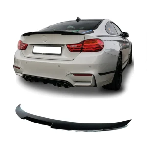 hátsó spoiler bmw 4 es szériához f32/f32 lci m4 típus 2012 2018 zongoralakk fekete abs műanyag