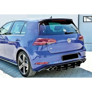vw golf 7 gti 2012 2019 hátsó spoiler, fekete abs műanyag
