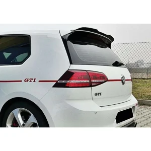 vw golf 7 gti highline r 2012 2019 hátsó spoiler, fekete abs műanyag