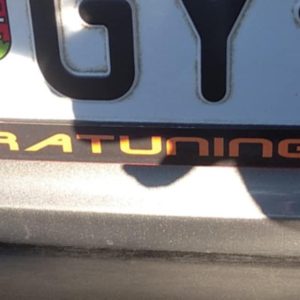 rendszámtábla keret matrica narancsos
