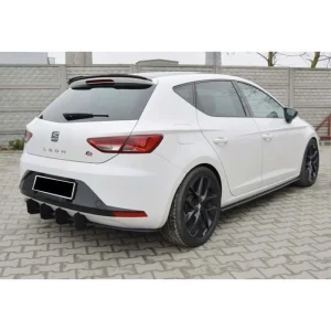 seat leon mk3 2012 2020 zongoralakk fekete abs műanyag hátsó lökhárító spoiler