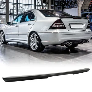 hátsó spoiler mercedes w203 2000 2011 c240 ​​c320 c55 c osztály amg zongoralakk fekete abs műanyaghoz