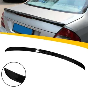 mercedes w211 2002 2009 e osztályú zongora alakú, fekete abs műanyag hátsó spoiler