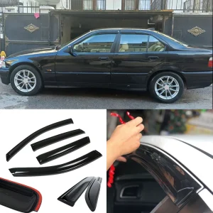 ablakvédő bmw e36 3 as szériához 1991 1998 4 darabos esővédő szélterelő