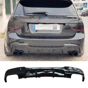 hátsó diffúzor bmw e90 m technic 2004 2011 m performance diffúzor r+l kettős kimenetű zongoralakk fekete vákuumos műanyag autóstílus diffúzor hátsó karosszéria készlet