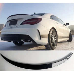 hátsó spoiler mercedes w117 cla 180 200 250 45 amg 2013 2019 zongoralakk fekete abs műanyaghoz