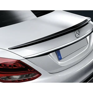 mercedes w205 c széria 2015 2018 amg stílusú hátsó spoiler, fekete abs műanyaggal