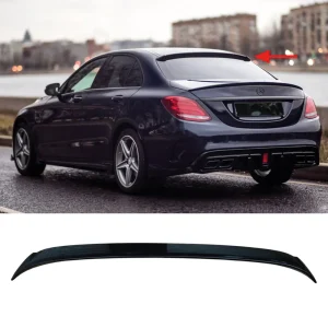 tetőspoiler mercedes w205 amg 2015 2021 zongoralakk fekete abs műanyaghoz