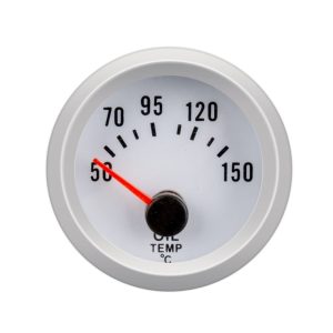 fehér hátterű olajhőmérséklet mérő 12v 52mm