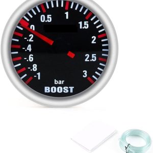 3bar turbónyomás mérőóra fekete számlapos